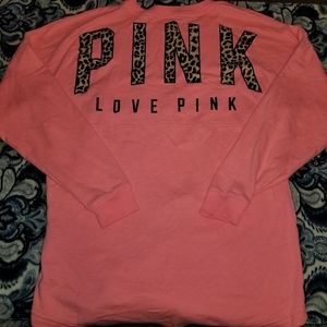 Vs pink cheetah crew